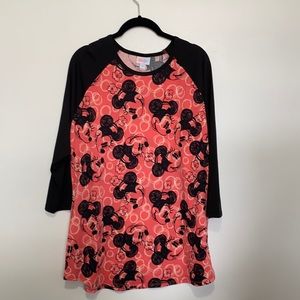 LuLaRoe Minnie Mouse Disney Randy top 2XL *NWOT*